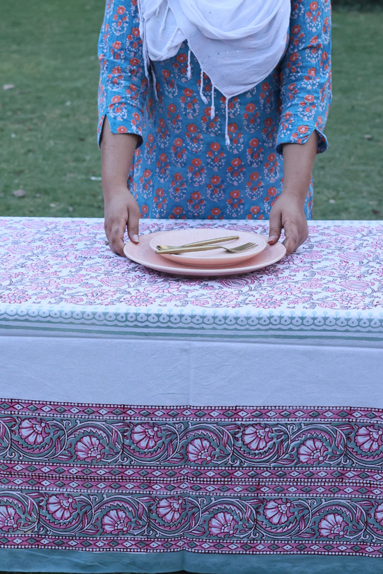 Soft cotton table cloth handmade 