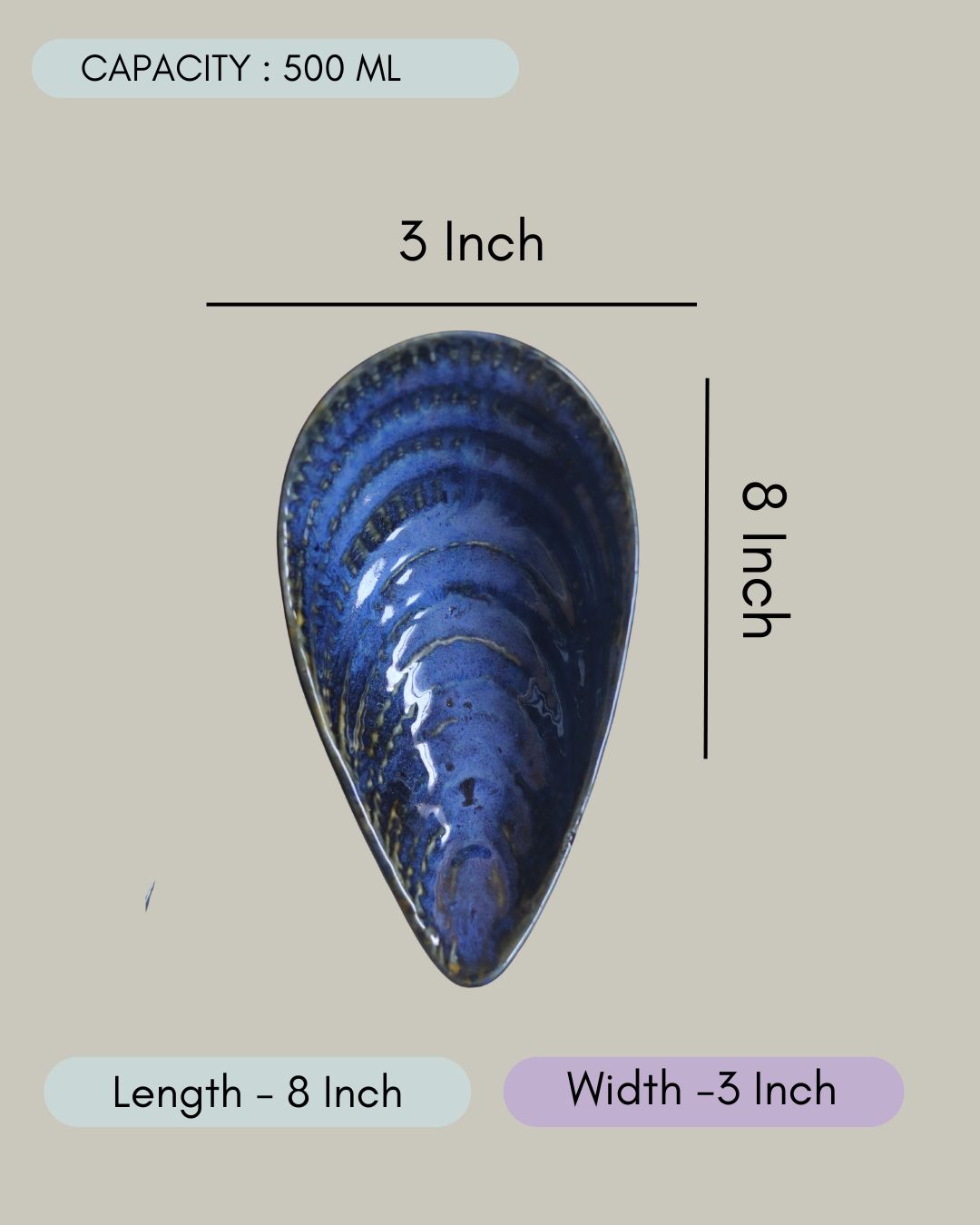 Blue Serving Bowl
