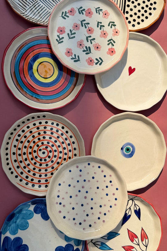 Set of 10 Artful Plates (for the price of 7)