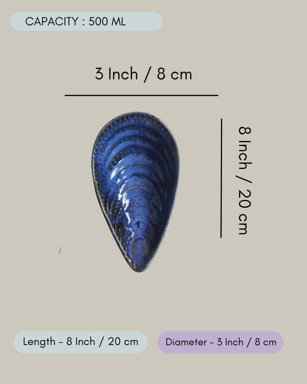Blue Serving Bowl