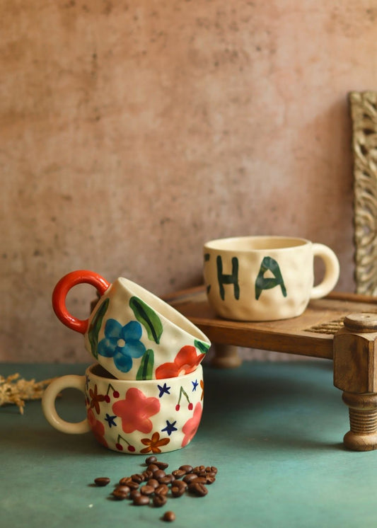 Handmade Set of 3 - Pourfect Sips Mugs