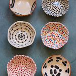 set of 6 mini bowl made by ceramic 