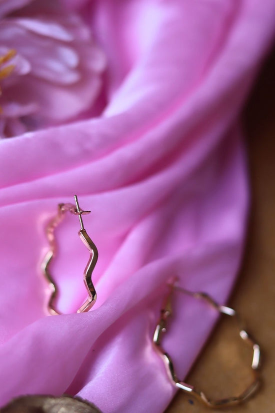 Twisted hoops - small handmade in India