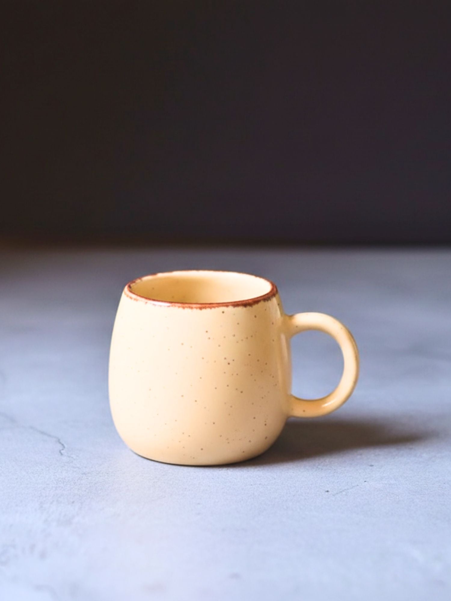 Ivory Ovule Shape Tea Cup with premium quality material