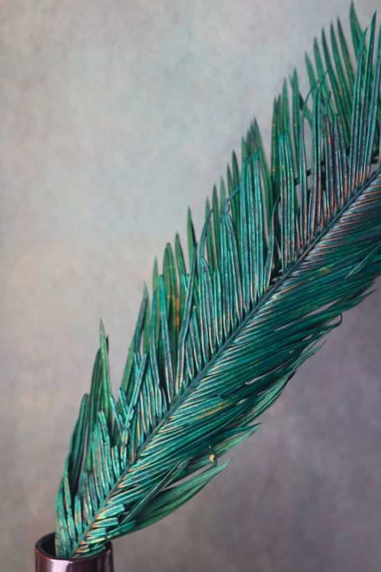 dried date palm leaf set of four