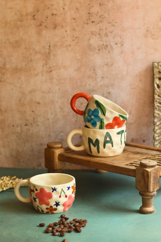 Set of 3 - Pourfect Sips Mugs made by ceramic