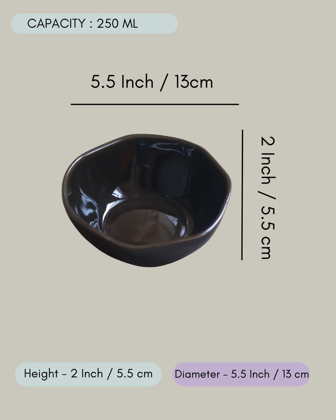 Black Coal Mini Bowl