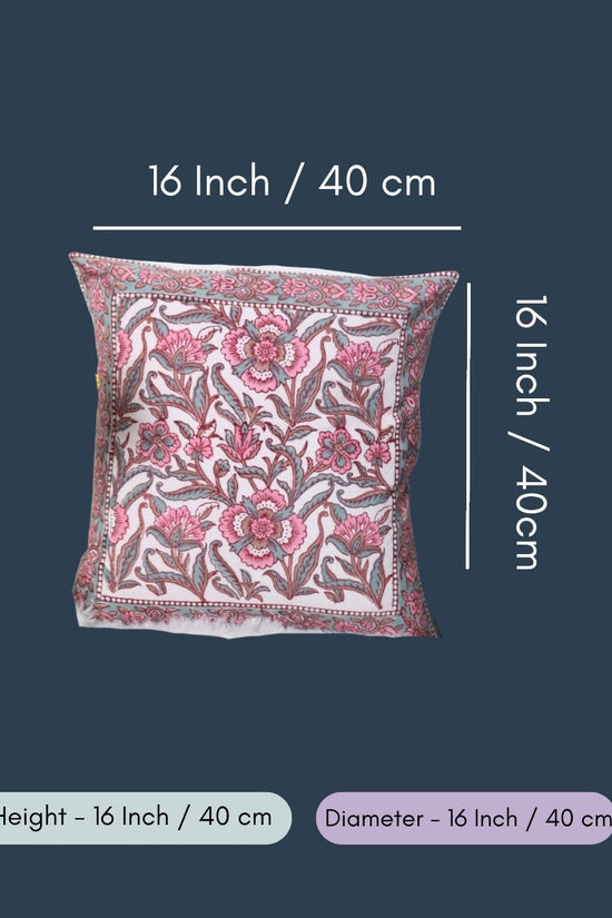 Pink Floral Cushion Cover - Set of two