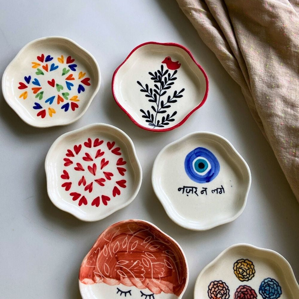 Set of 6 Hotselling Handmade Dessert plates (for the price of 5) handmade in india