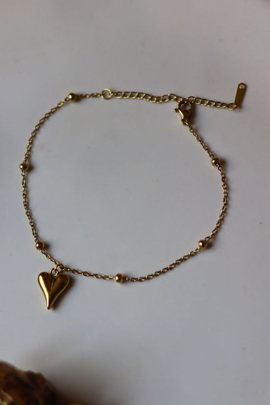 Anti tarnish Heart Anklet
