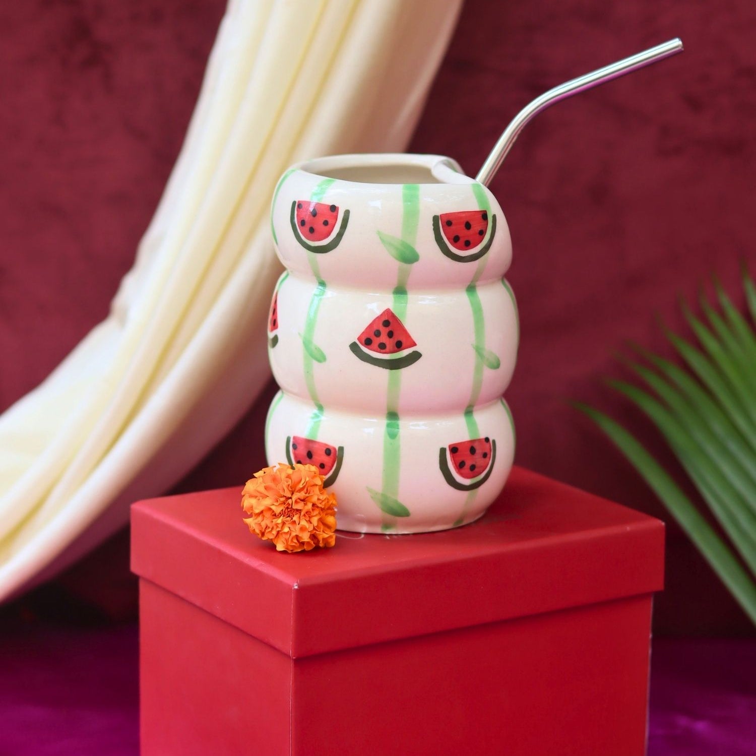 Melon Sipper in a Gift Box handmade in India