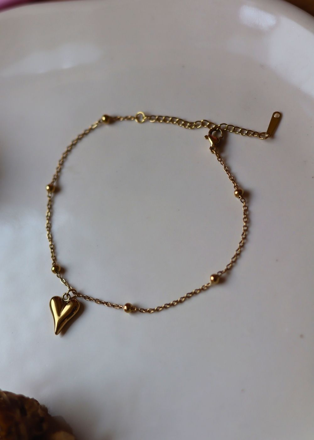 Hypoallergic Heart Anklet