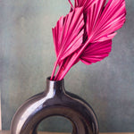 handmade magenta palm leaf bunch