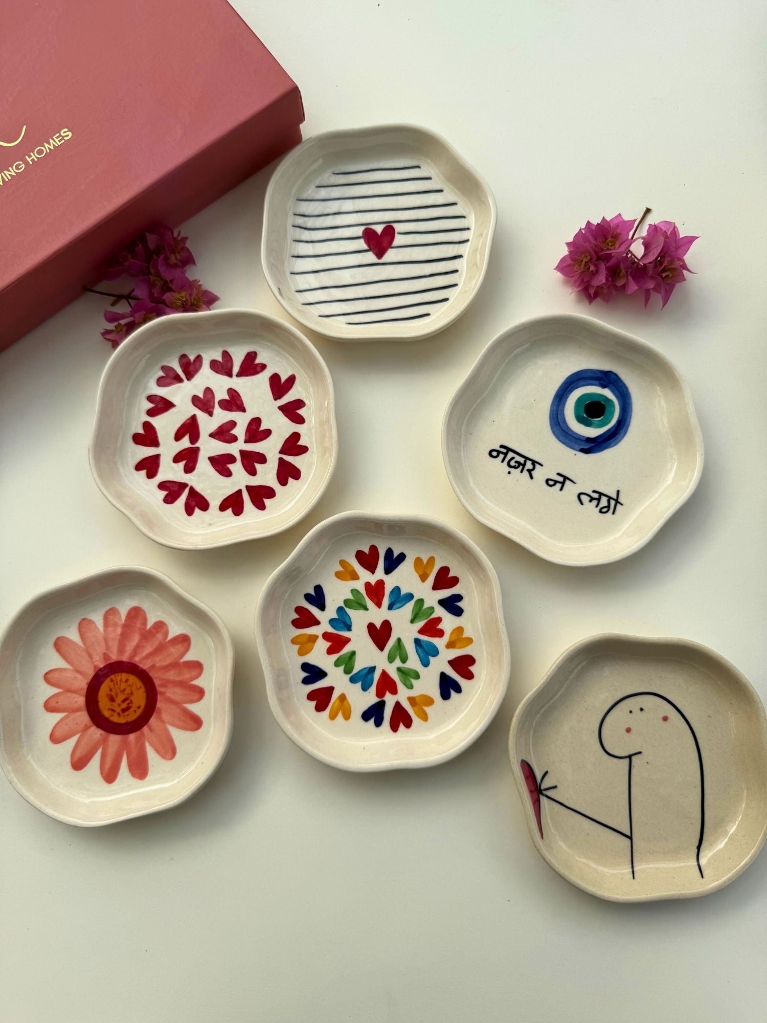 Set of 6 Treat Delight handmade dessert plate (for the price of 5) with premium quality material