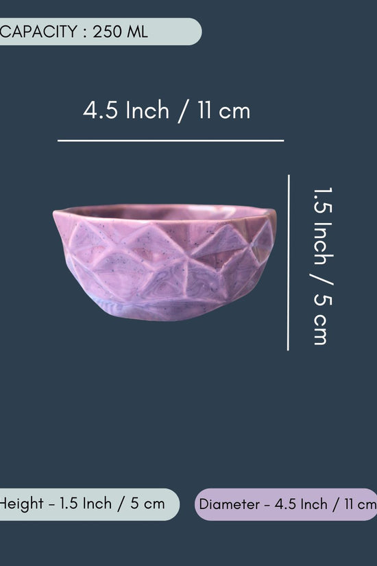 Purple Diamond Bowl - Small