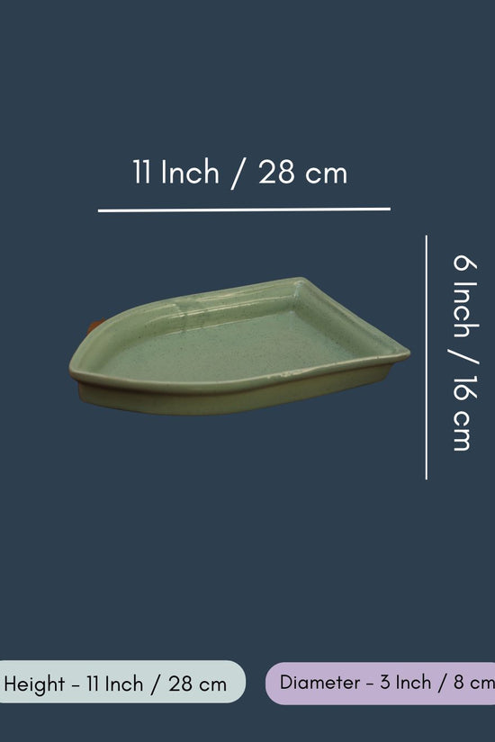 Sage Green Boat Platter