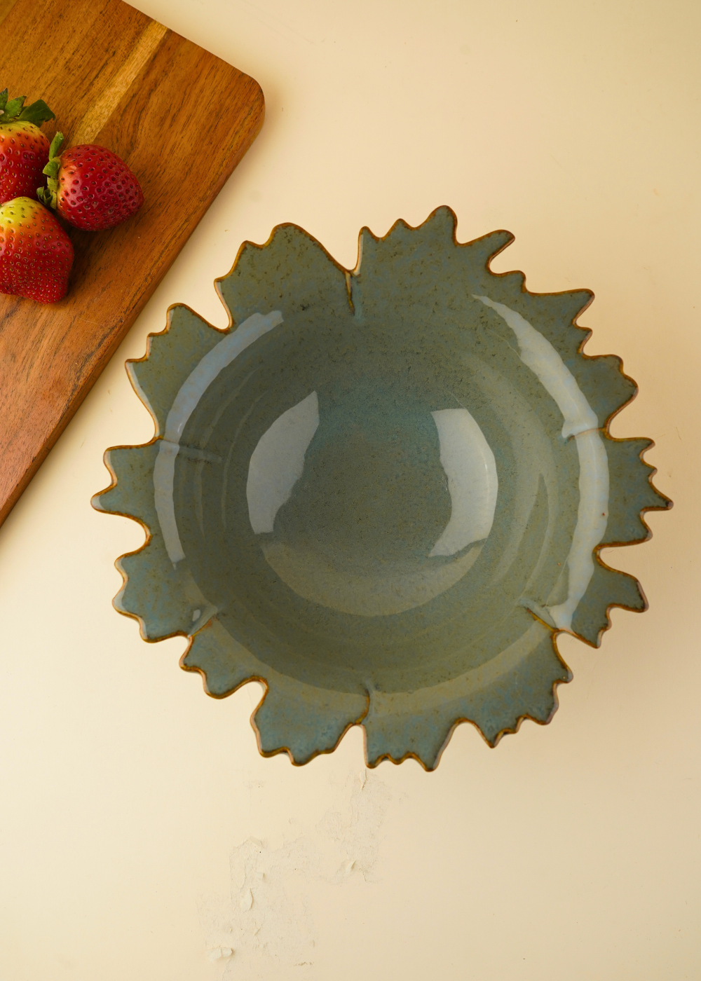 slate grey bowl made by ceramic 