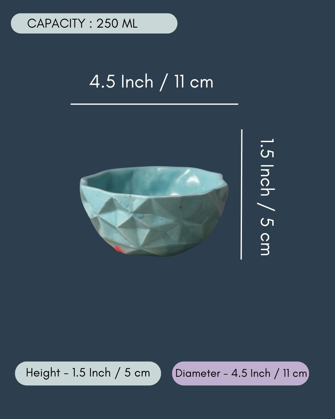 Blue Diamond Bowl - Small