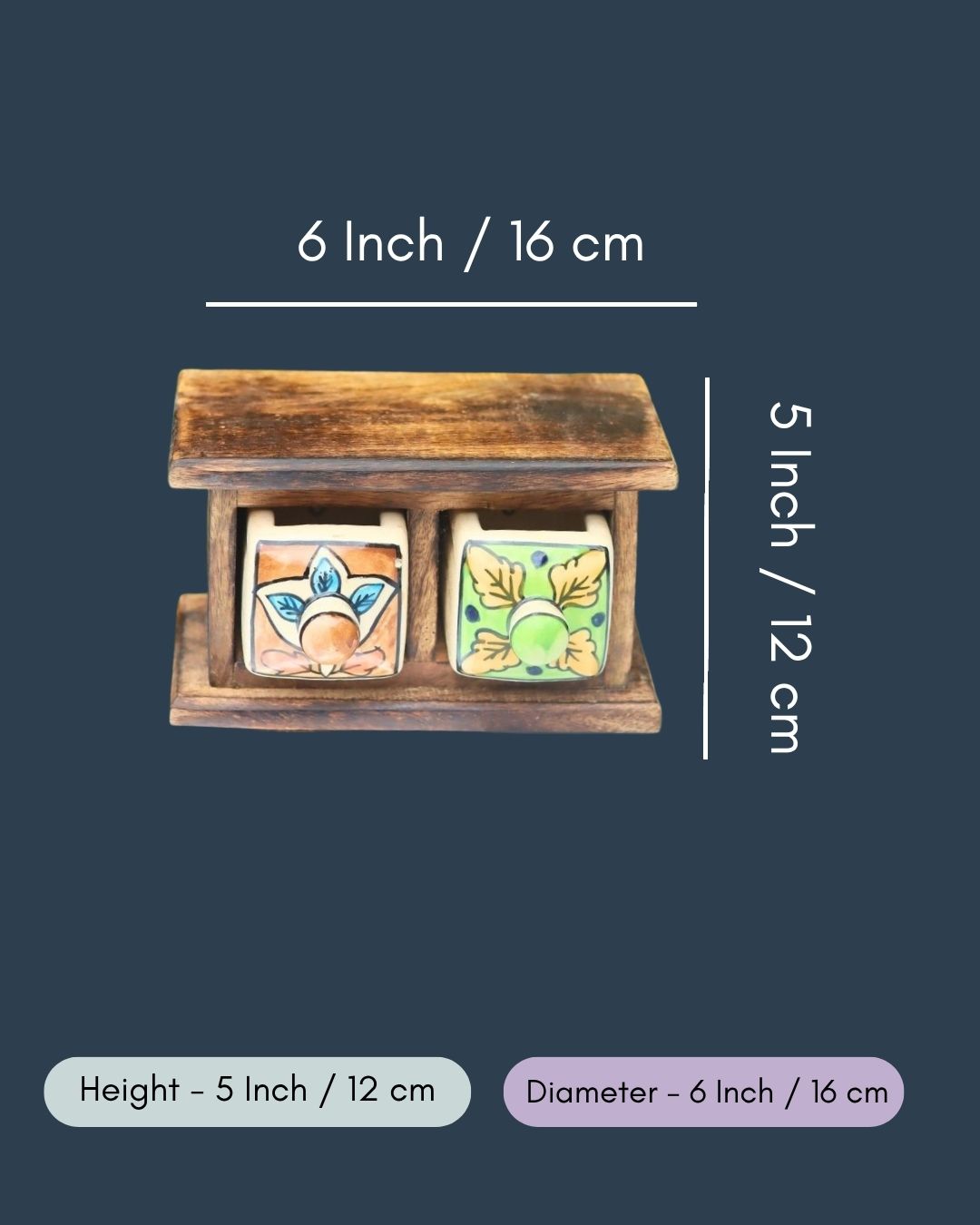 Wooden Decor Drawer – Rustic Bloom