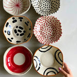 handpainted bowls made by ceramic 