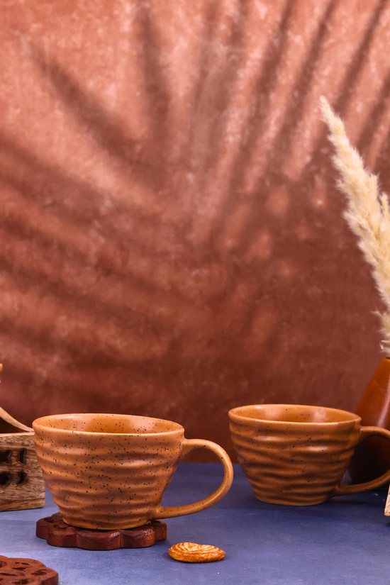 Handmade twirl coffee mug