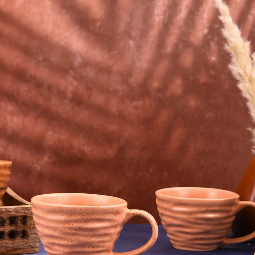 Handmade twirl coffee mug