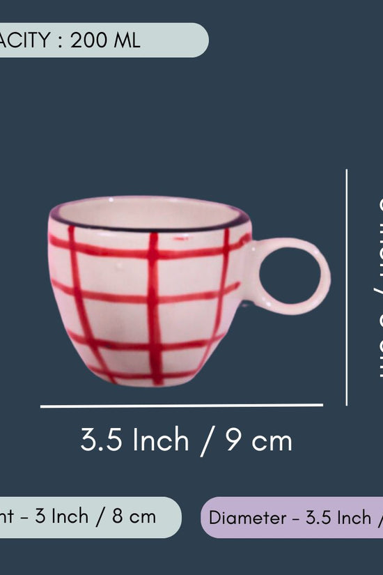 Red Checks Mug