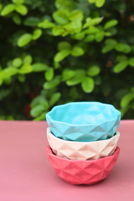 Set of 3 - Diamond Bowls combo with premium quality material