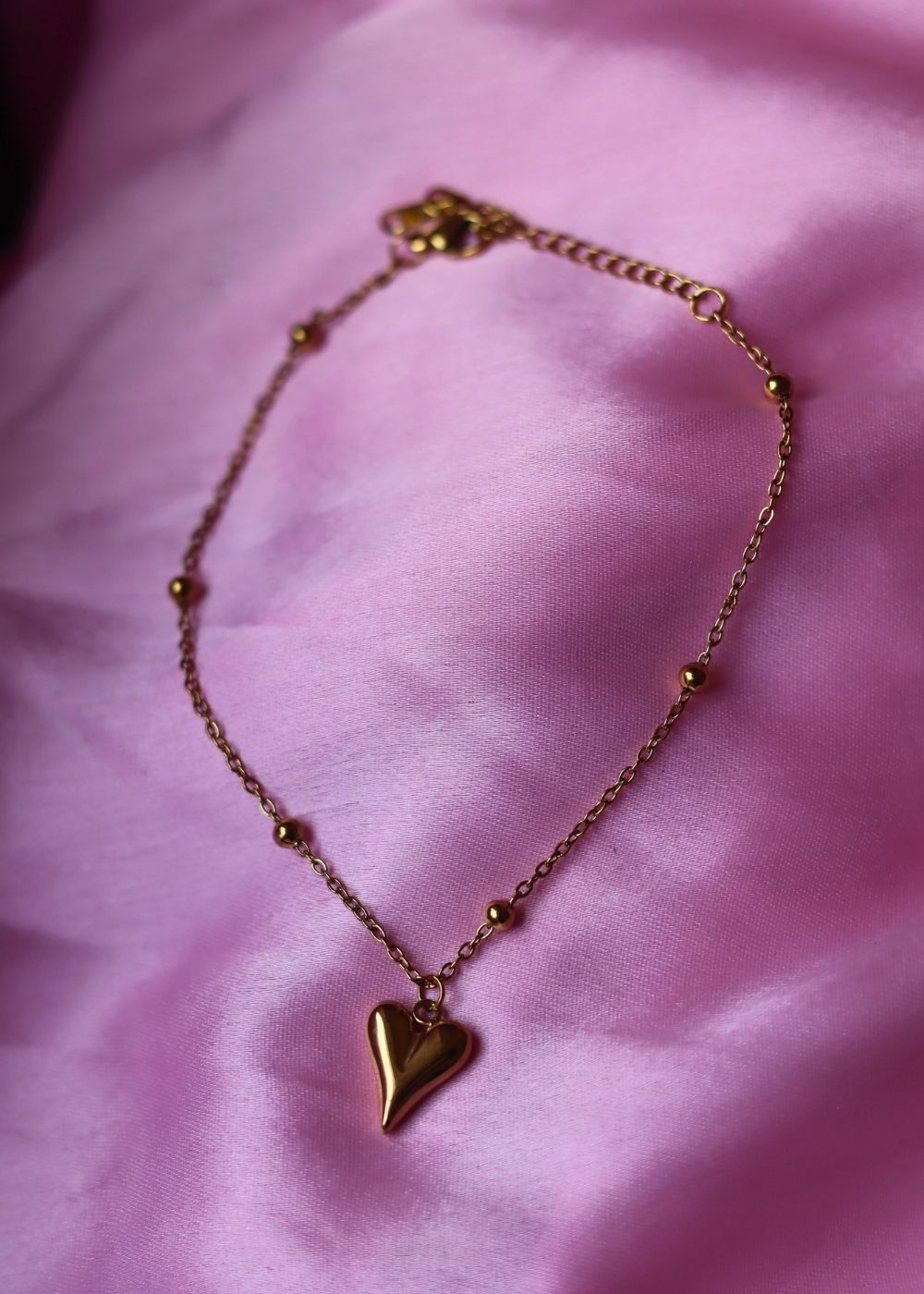 Heart Anklet  handmade with premium quality material