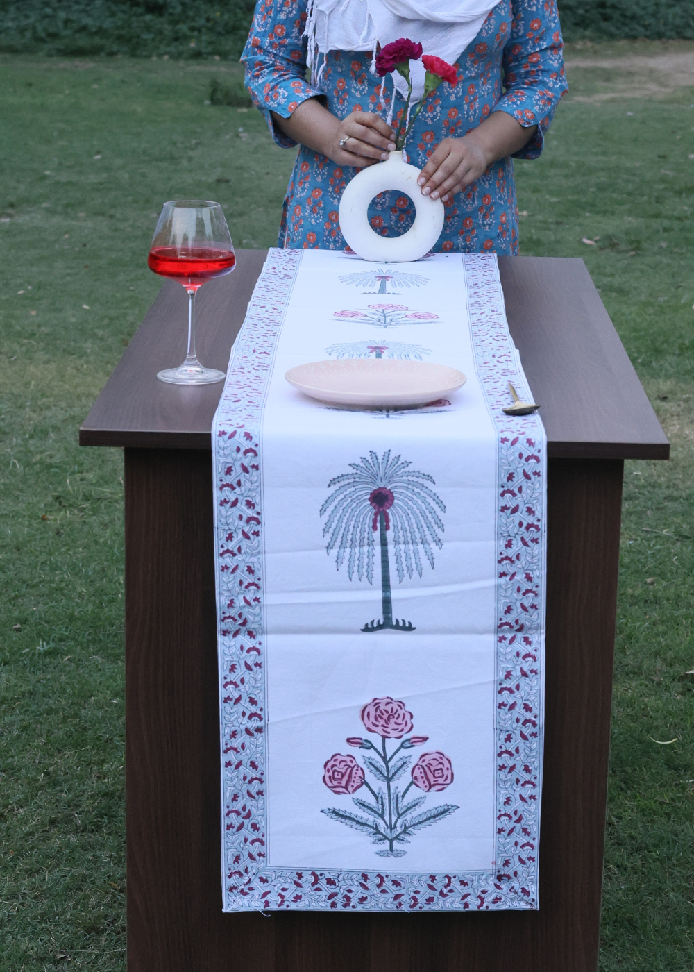 canvas cotton table runner