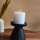 Black Pillar Candle Holder - Small with premium quality material