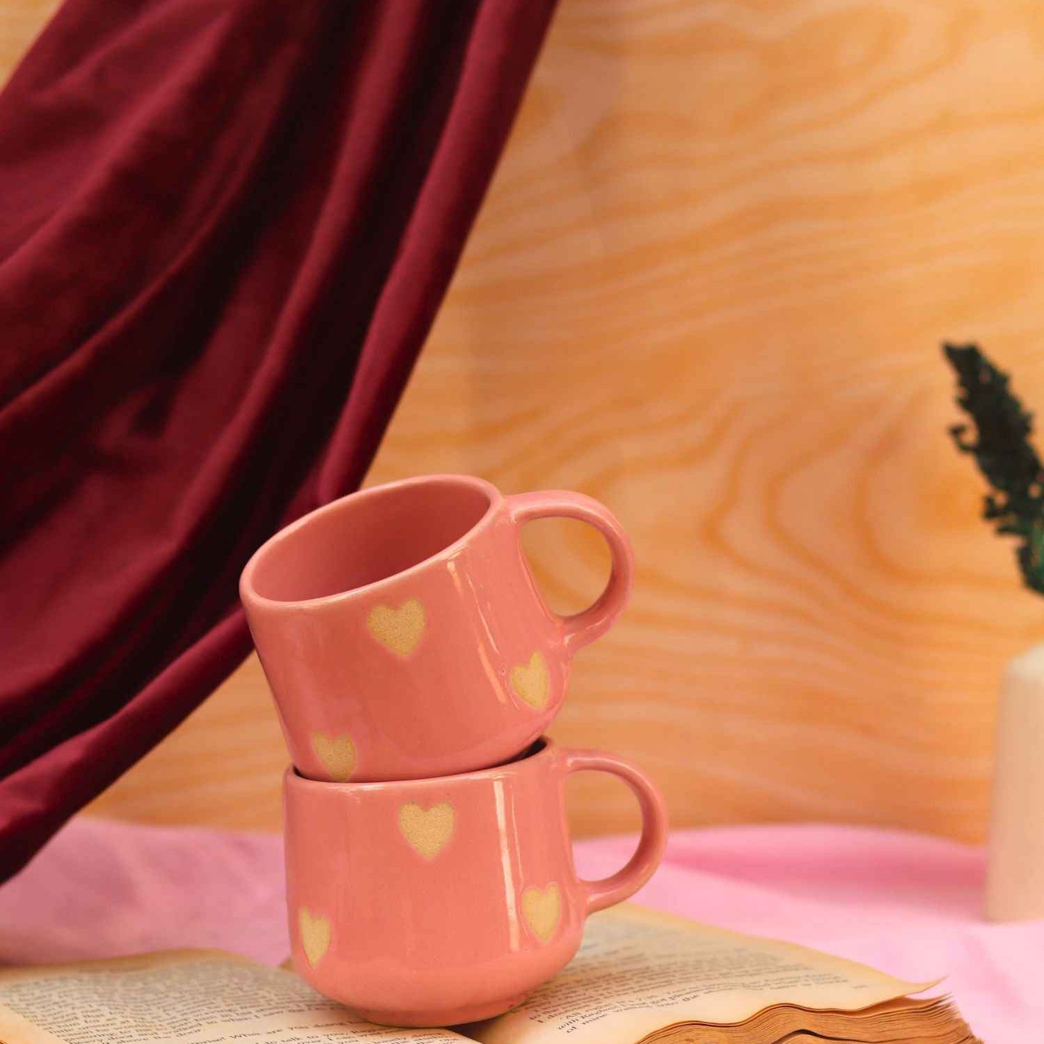 Pink Heart Throb Mug