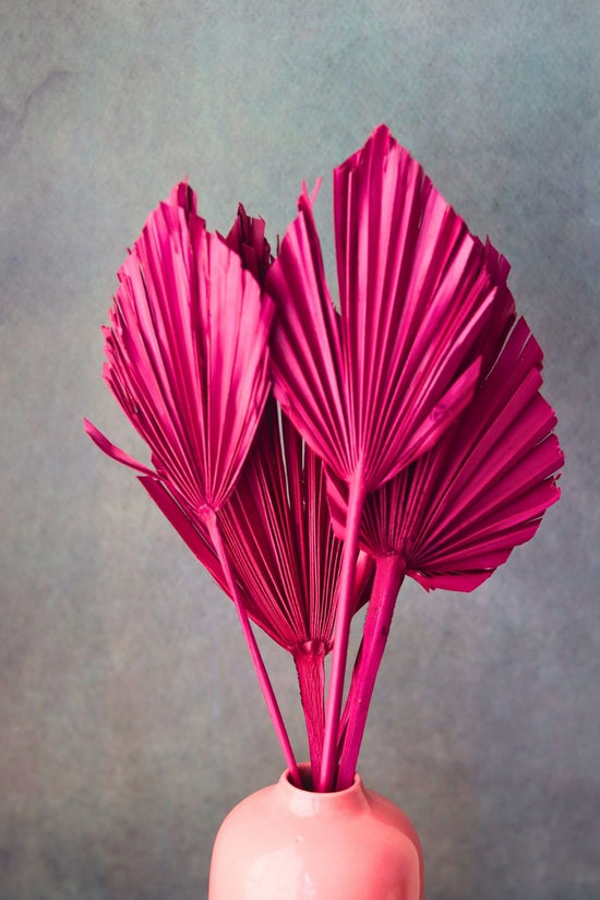 magenta palm leaf bunch for your home decor