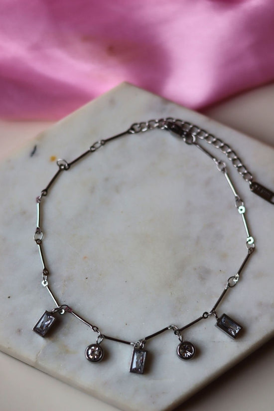Silver plated Silver Charm Anklet