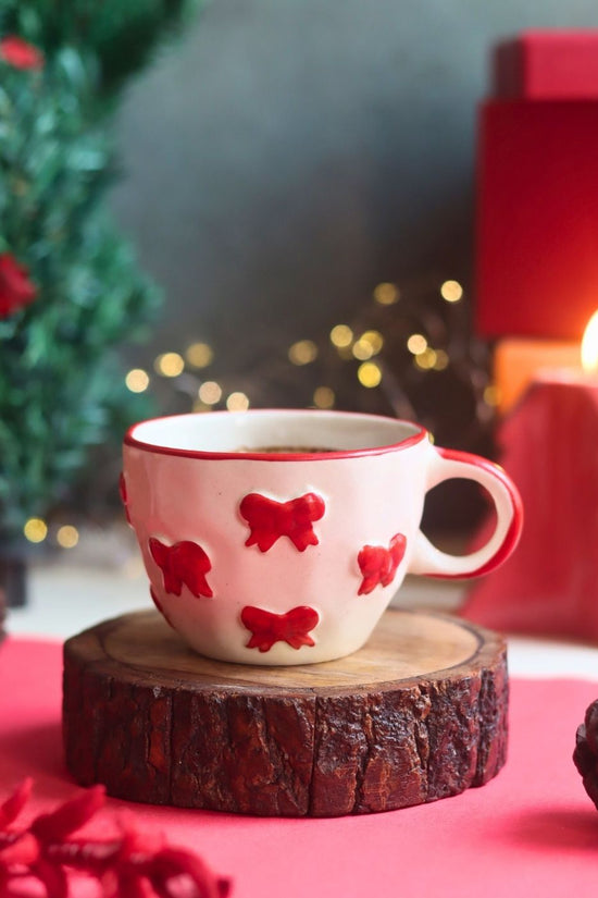 Bow Mug handmade in india