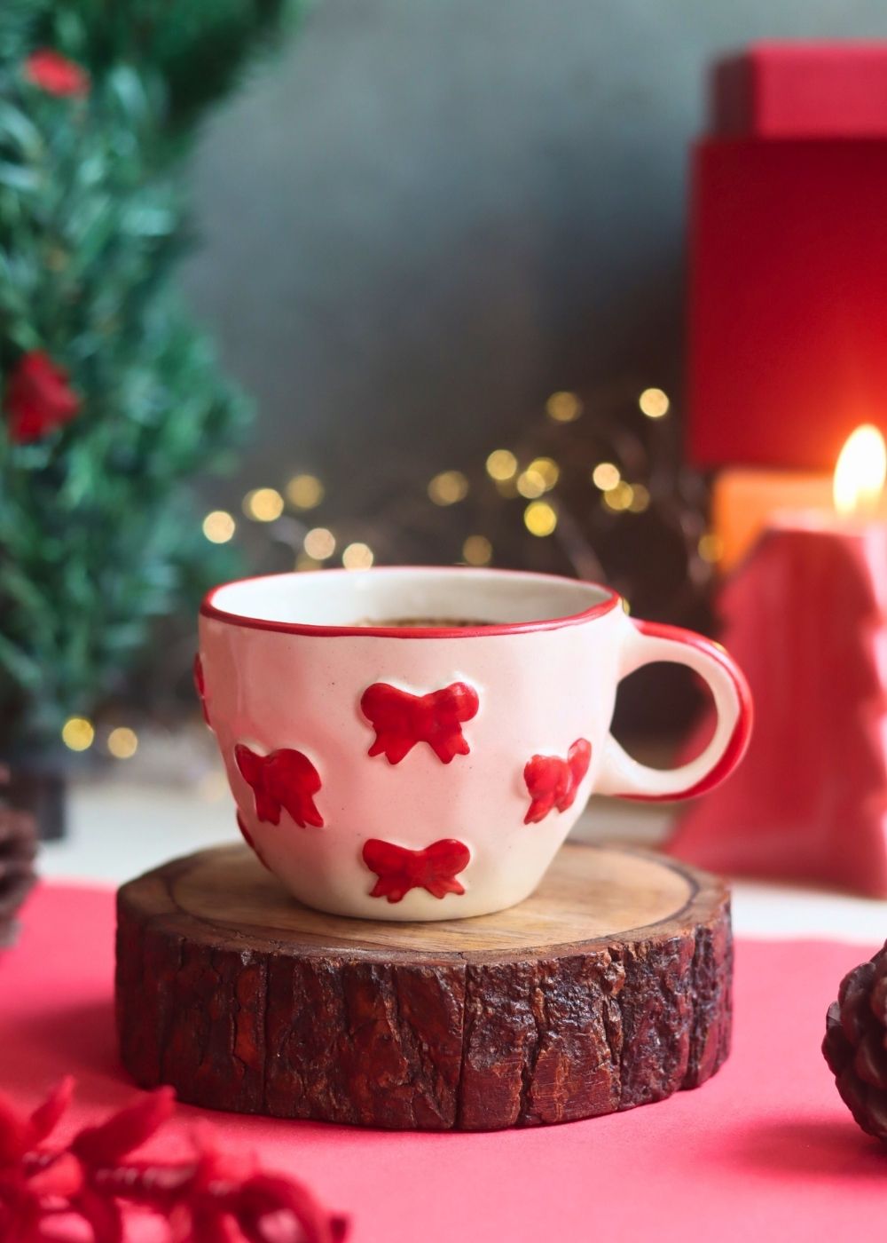 Bow Mug handmade in india