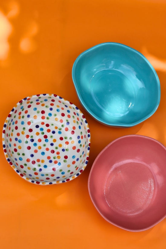 handmade Set of 3 - Serene Glow Bowls combo