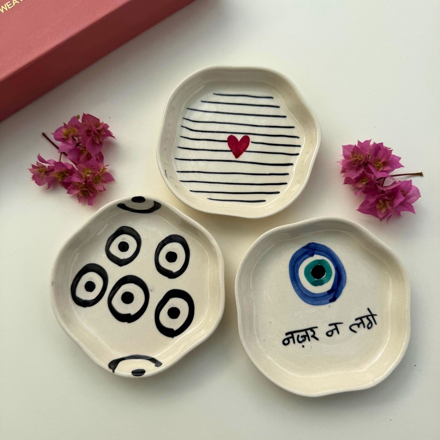 Handmade Set of 3 - Sweet Glow Dessert Plate Combo