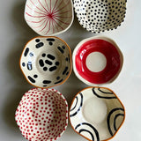 handpainted bowls set of 6 combo