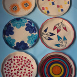 Set of 6 Ceramic Snack Plates (for the price of 5) with premium quality material