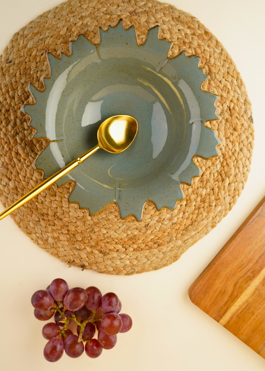 handmade slate grey bowl