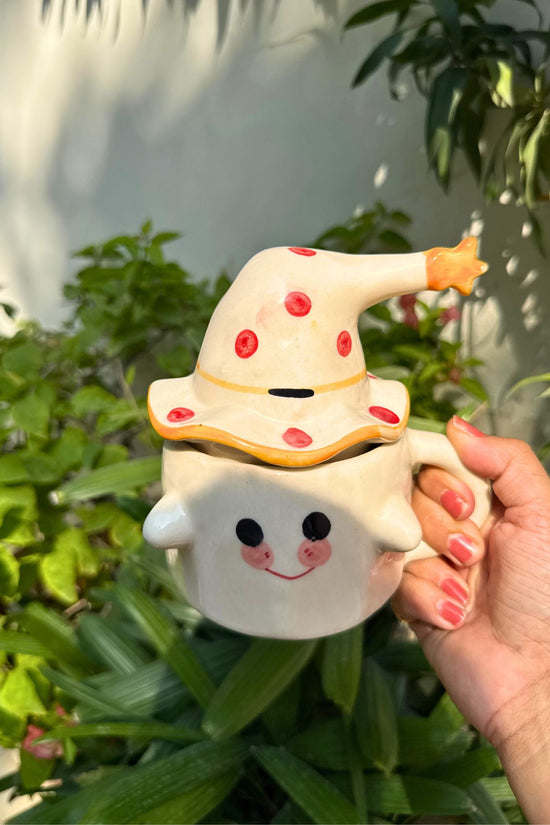 Spooky Ghost Mug with Lid