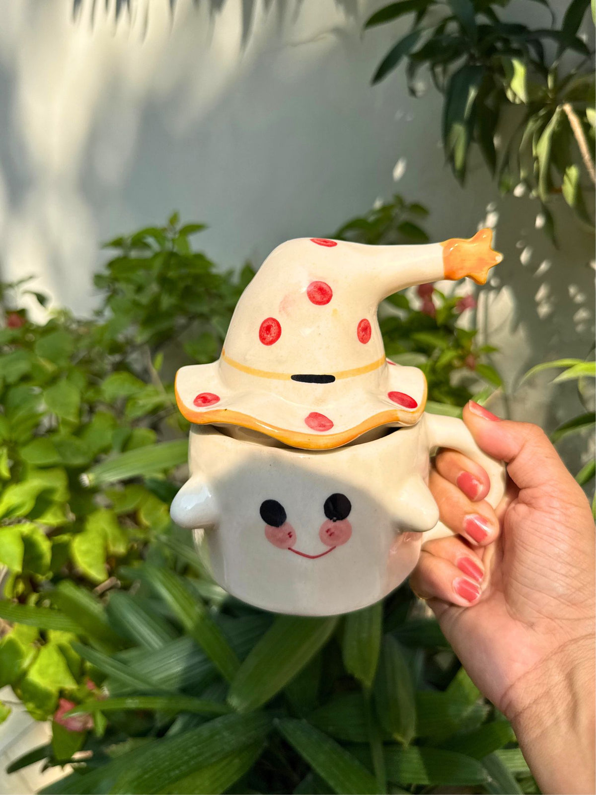 Spooky Ghost Mug with Lid