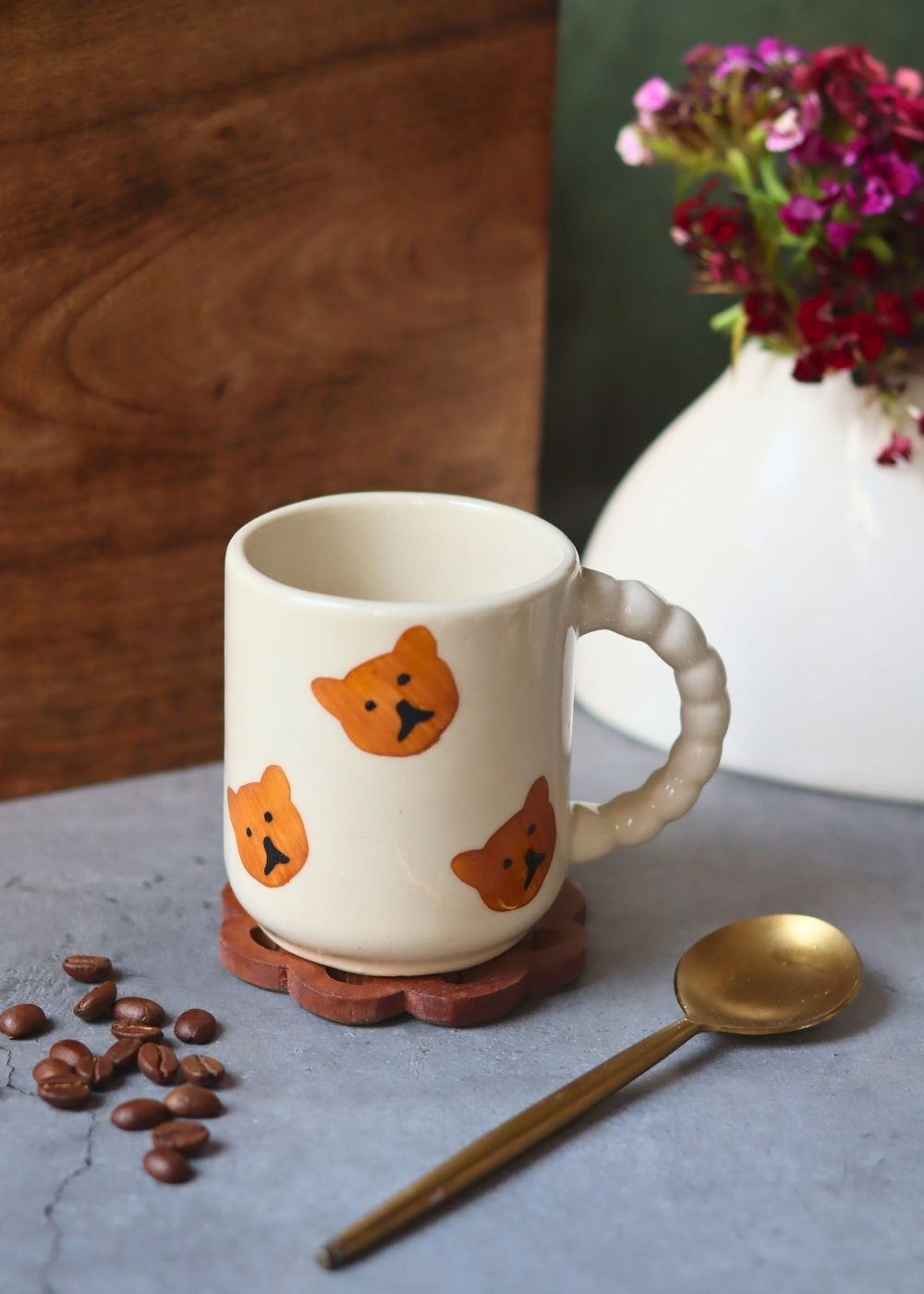 Teddy Bear Mug made by ceramic