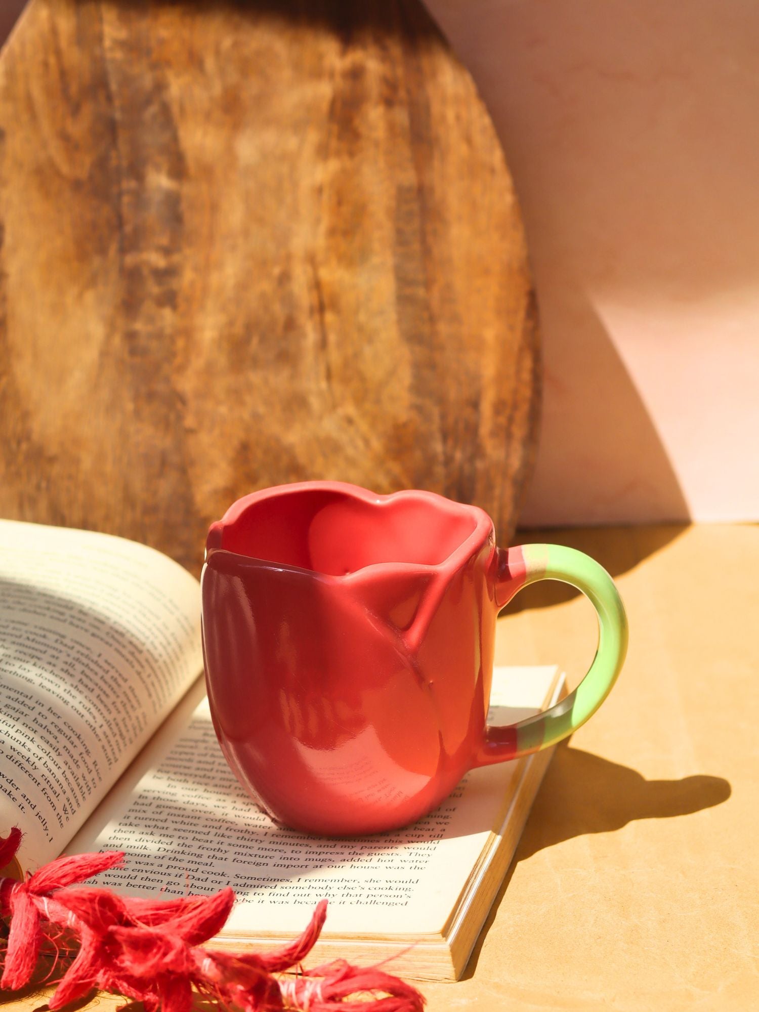 handmade Tulip Coffee Mug - Red