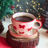 Bow Mug & Joy Handmade Dessert Plate with premium quality material