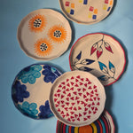 Set of 6 Ceramic Snack Plates (for the price of 5) made by ceramic