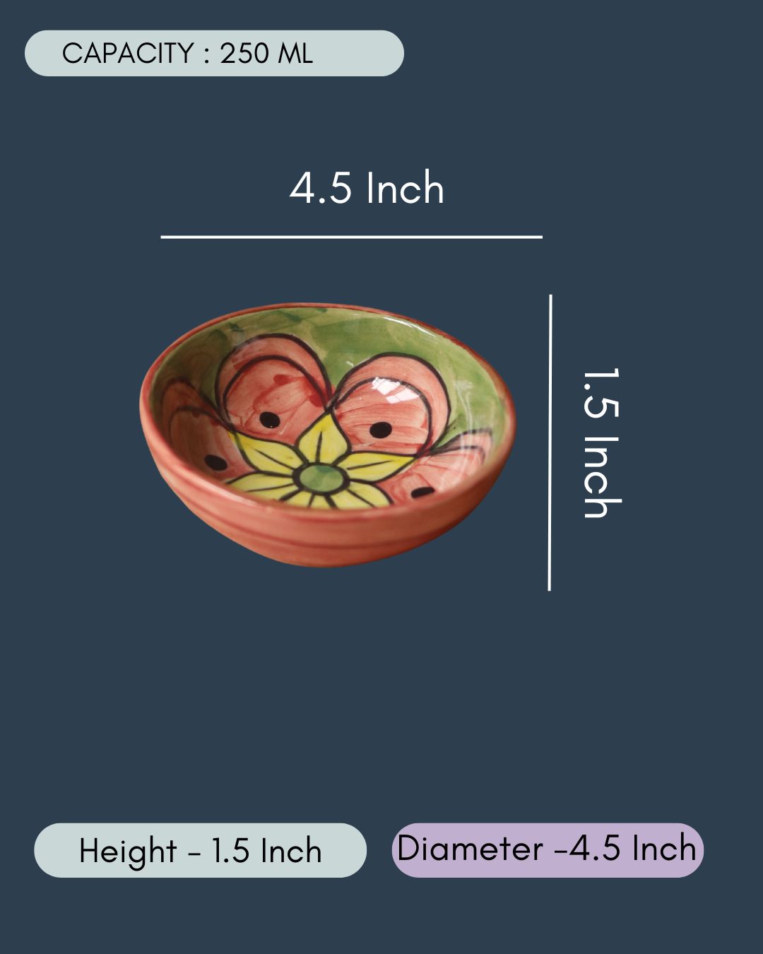 Green & Pink Nut Bowl