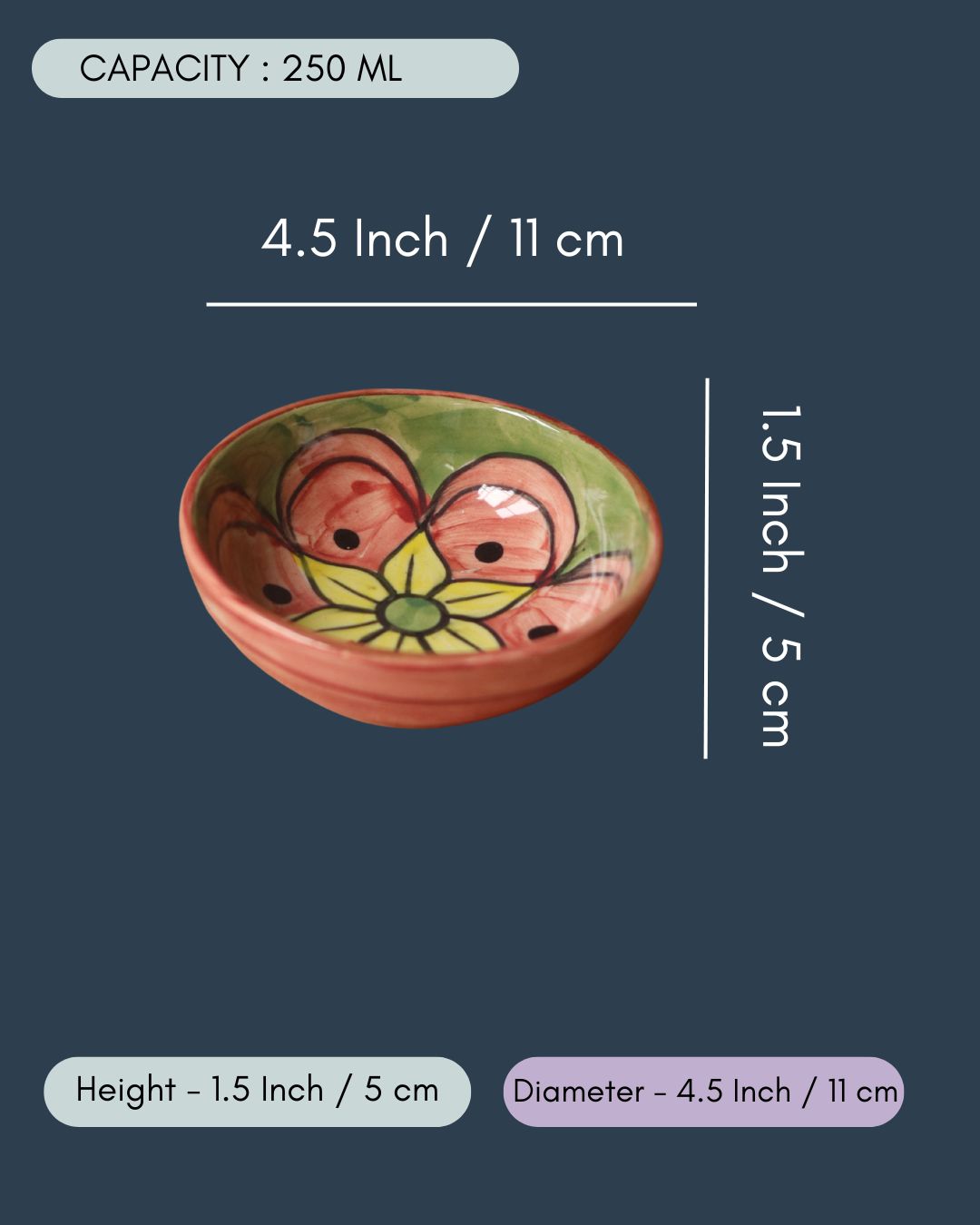 Green & Pink Nut Bowl