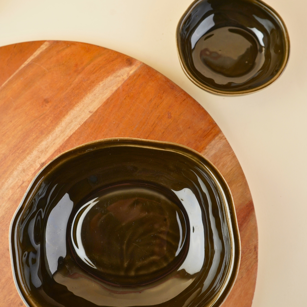 black coal bowl made by ceramic